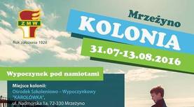 Związek Młodzieży Wiejskiej zaprasza na Kolonie w Mrzeżynie