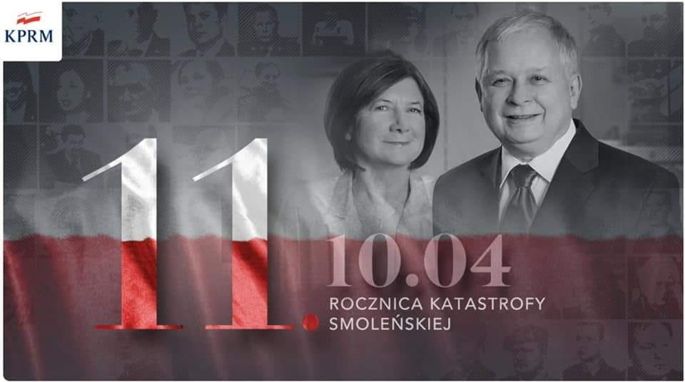 plakat dotyczący 11 rocznicy katastrofy smoleńskiej