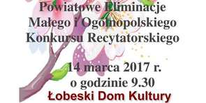 Powiatowe Eliminacje Małego i Ogólnopolskiego Konkursu Recytatorskiego