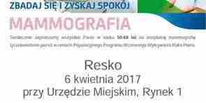 Zrób mammografię na wiosnę!