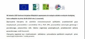 Zaproszenie na wizytę studyjną - Możliwości zakładania i prowadzenia spółdzielni socjalnych.