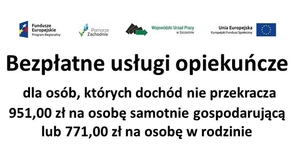 Bezpłatne usługi opiekuńcze w województwie zachodniopomorskim