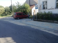 Budowa chodnika i zjazdów w Trzebawiu - etap I 