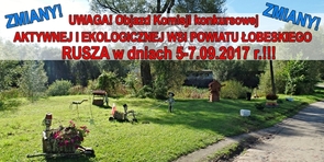 Harmonogram wizyt komisji "Piękna i Ekologiczna Wieś Powiatu Łobeskiego" 2017