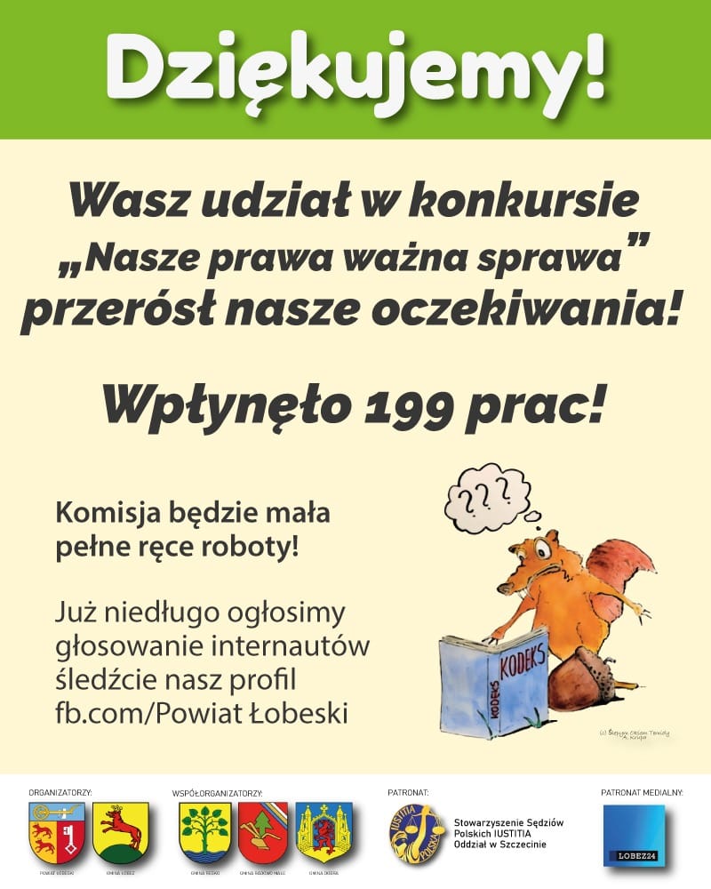 plakat konkurs nasze prawa ważna sprawa