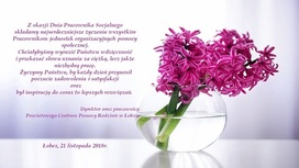 Życzenia z okazji Dnia Pracownika Socjalnego