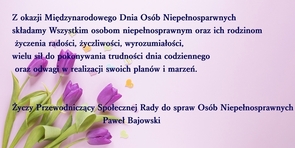 Międzynarodowy Dzień Osób Niepełnosprawnych 2018
