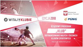 Nabór wniosków PROGRAM KLUB 2019