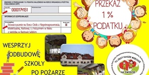 Przekaż 1% na odbudowę Szkoły w Radowie Wielkim. 
