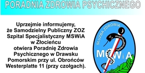 Poradnia Zdrowia Psychicznego dla mieszkańców powiatu łobeskiego.