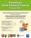 Powiatowy Dzień Edukacji Prawnej - Konkurs pn. "Nasze Prawa Ważna Sprawa"