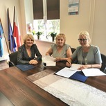 Podpisanie umowy na organizację imprezy pn. " Zawody Nordic Walking w ramach Korony Północy w Gminie Węgorzyno "