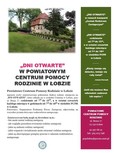 ,,DNI OTWARTE '' W POWIATOWUM CENTRUM POMOCY RODZINIE W ŁOBZIE