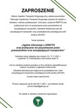 Zaproszenie na szkolenie skierowane do przedsiębiorców oraz osób zarządzających transportem posiadających profil zaufany (ePUAP). 