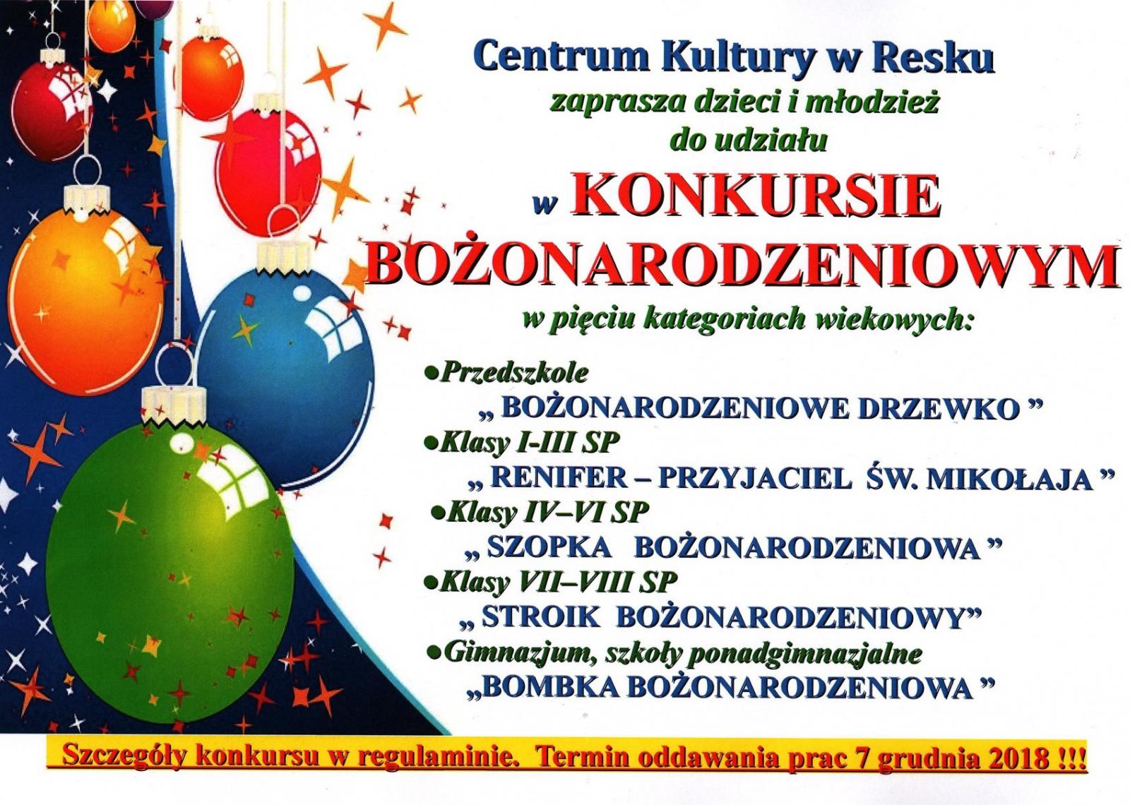 Konkurs Bożenarodzeniowy Resko 2018