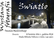 Zaproszenie na wystawę fotografii - 10 kwietnia 2014 r.