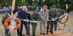 Uroczyste otwarcie pomostu w Dobrej 25.09.2015