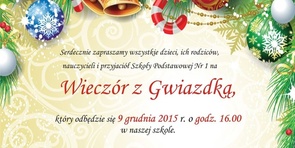 Wieczór z Gwiazdką 2015 r. - 09.12.2015 r. w Łobzie