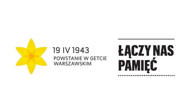 plakat dotyczący 78 rocznicy powstania w getcie warszawskim