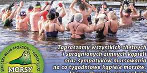 Zapraszamy na co tygodniowe kąpiele morsów