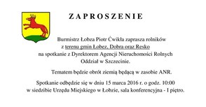 Spotkanie z rolnikami - 15 marca 2016 r. 