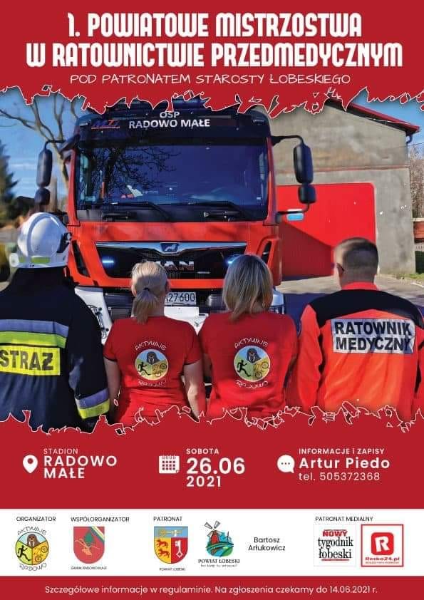 PLAKAT DOTYCZĄCY W 1 MISTRZOSTW RATOWNICTWA PRZEDMEDYCZNEGO