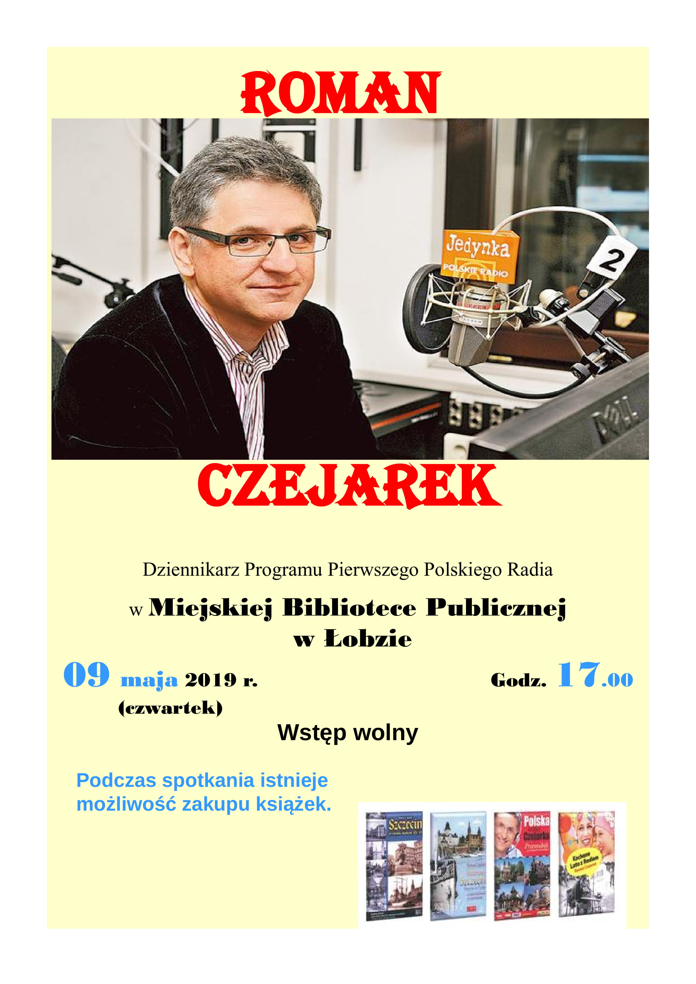 Spotkanie z Romanem Czejarkiem 9.05.2019