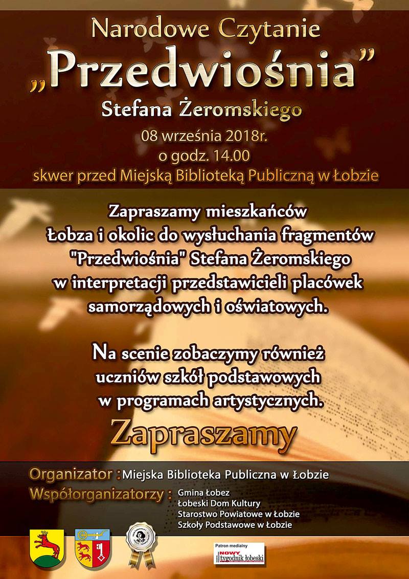 Narodowe Czytanie Przedwiośnia 2018