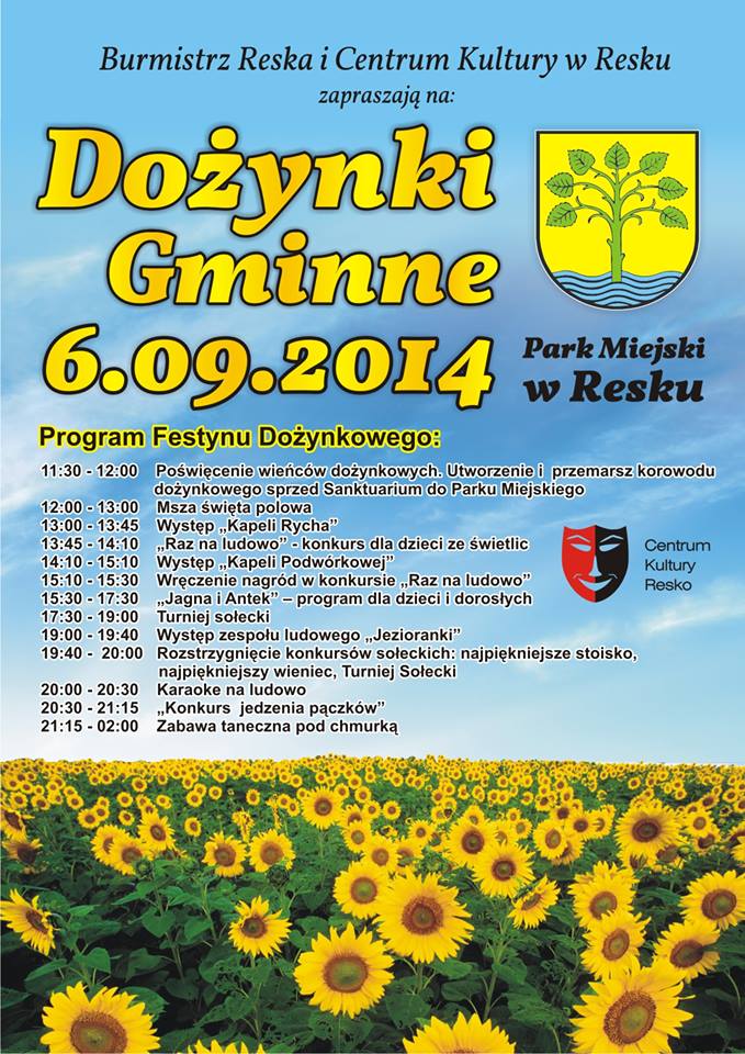 Gminne Dożynki w Resku 2014
