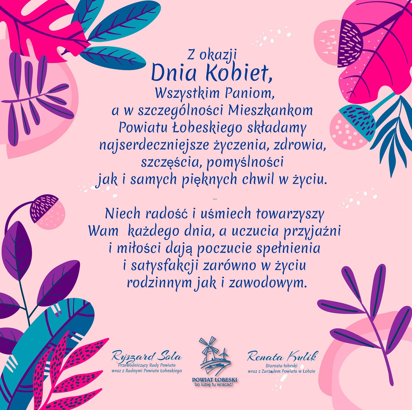 plakat z okazji Dnia kobiet