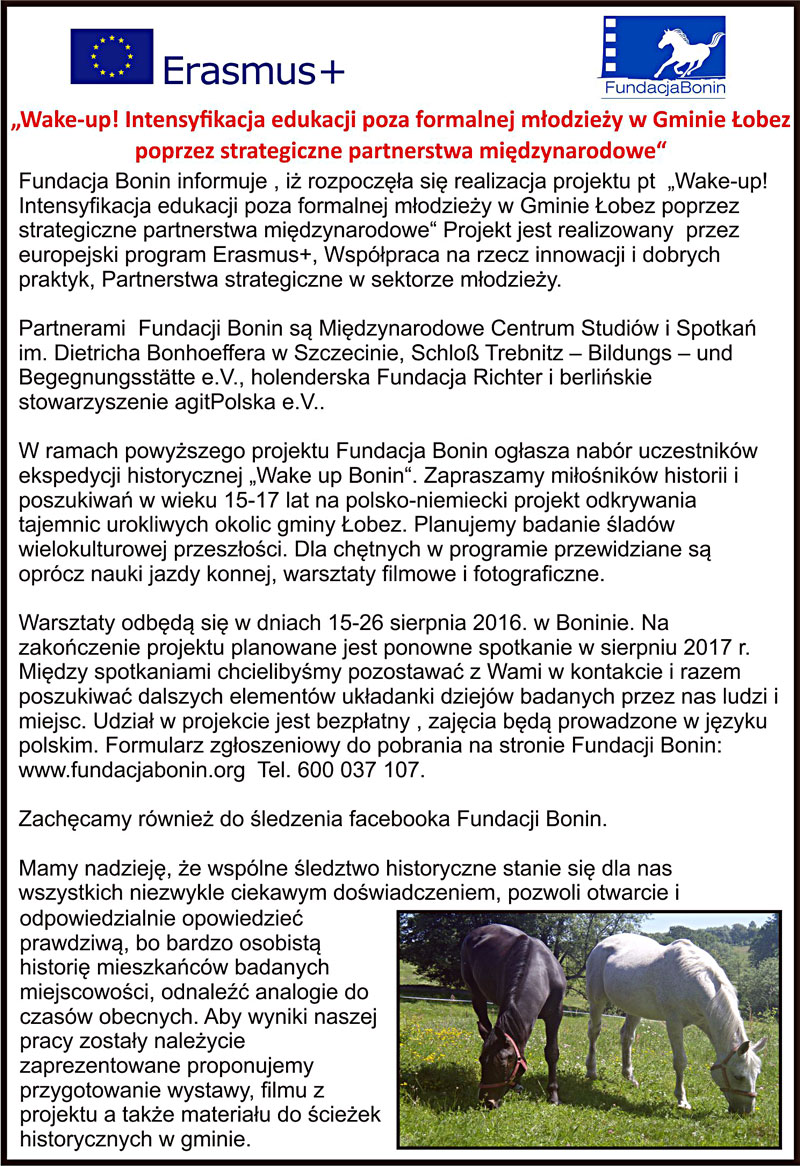 Zaczynamy rekrutację uczestników projektu "Wake-up!"