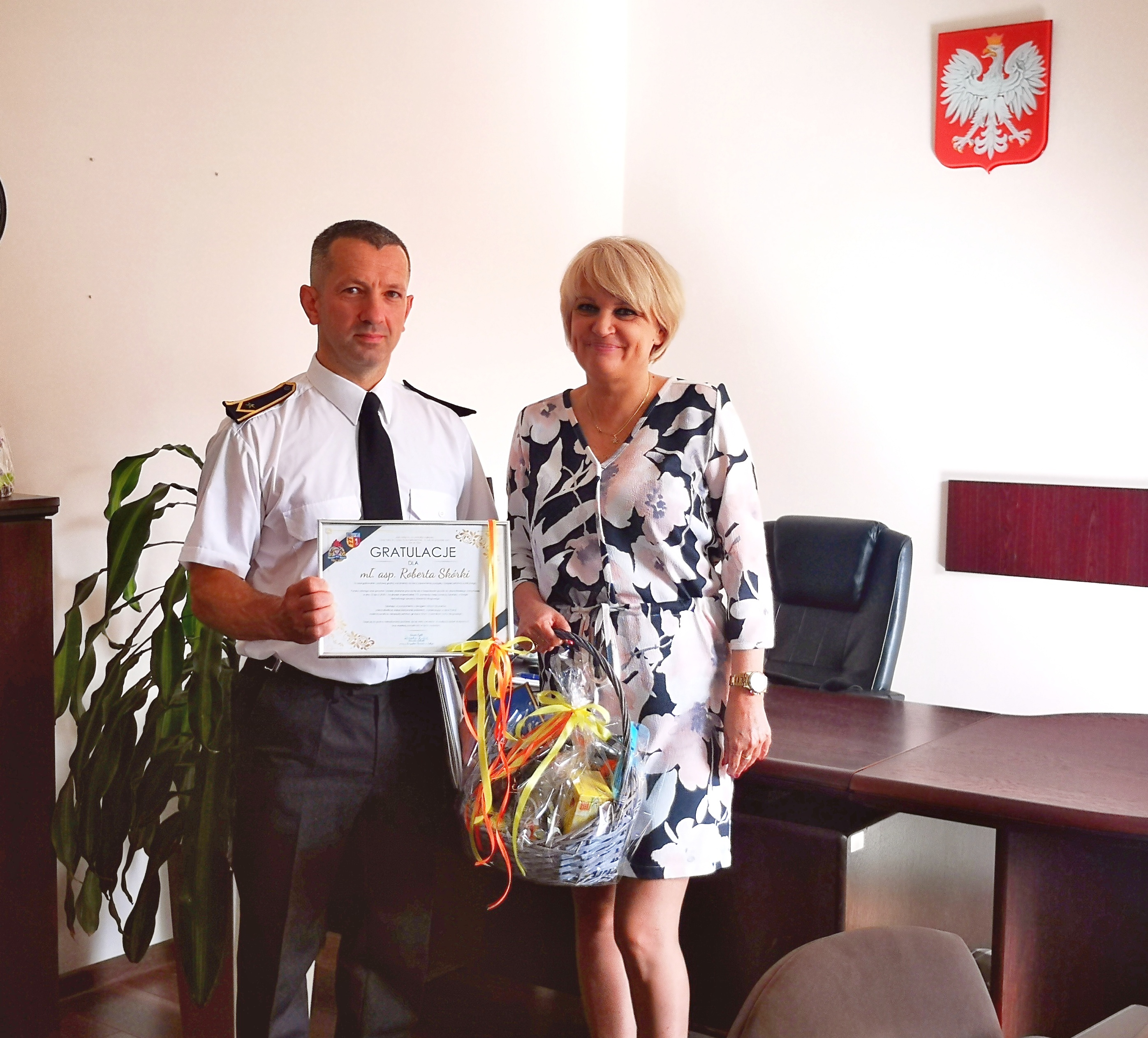 Bohaterstwo mł. asp. Roberta Skórki z KP PSP w Łobzie 04.08.2020