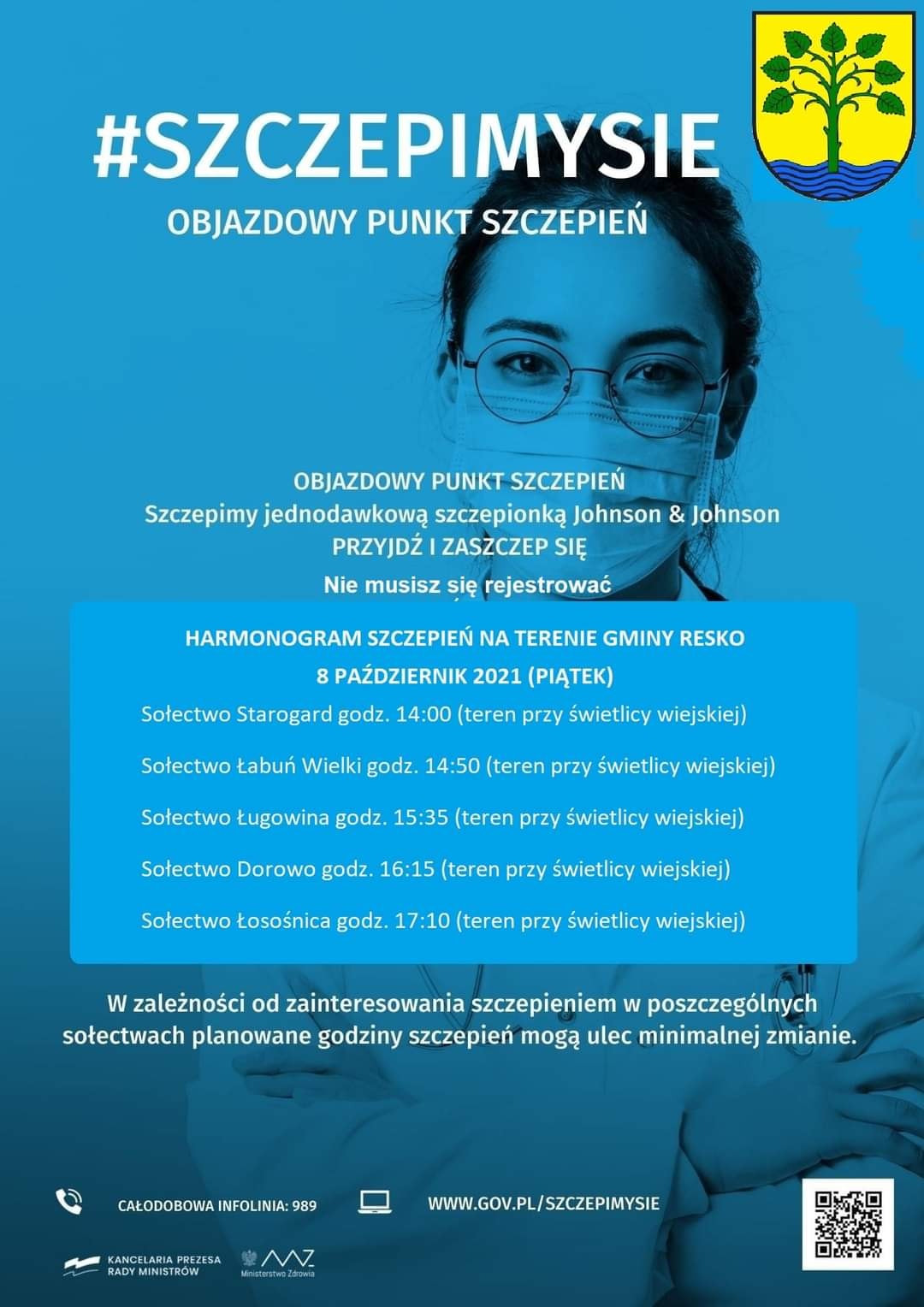 harmonogram szczepień węgorzyno
