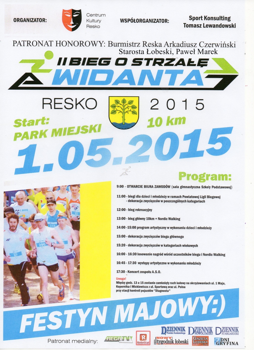 II Bieg o strzałę Widanta - Resko 1.05.2015 r.