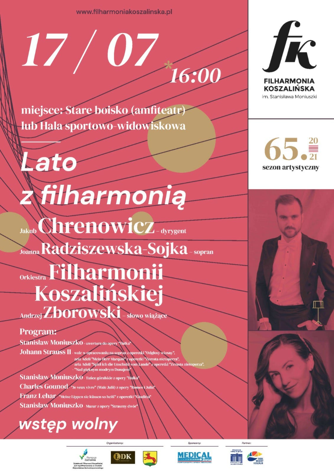 plakat lato z filharmonią