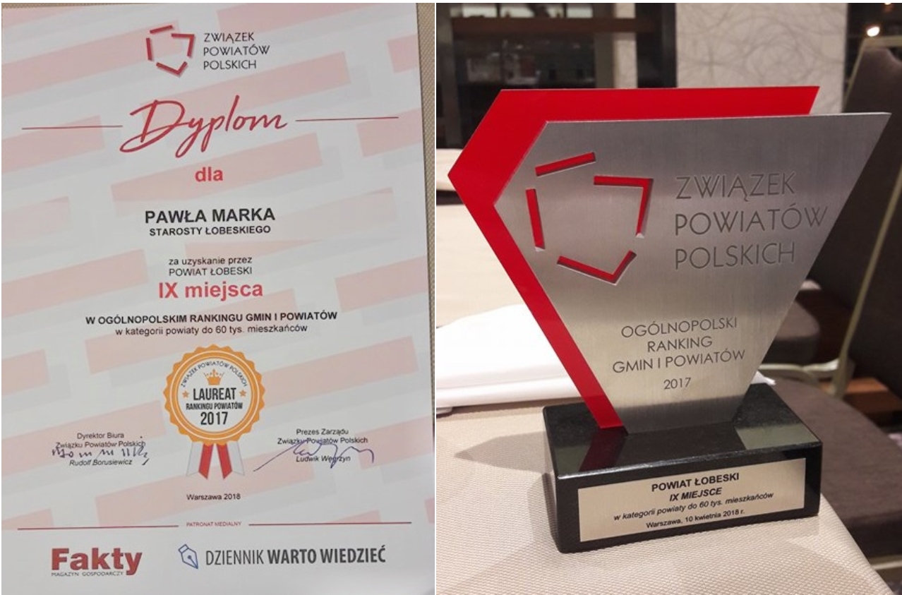 Powiat Łobeski laureat Rankingu ZPP za 2017