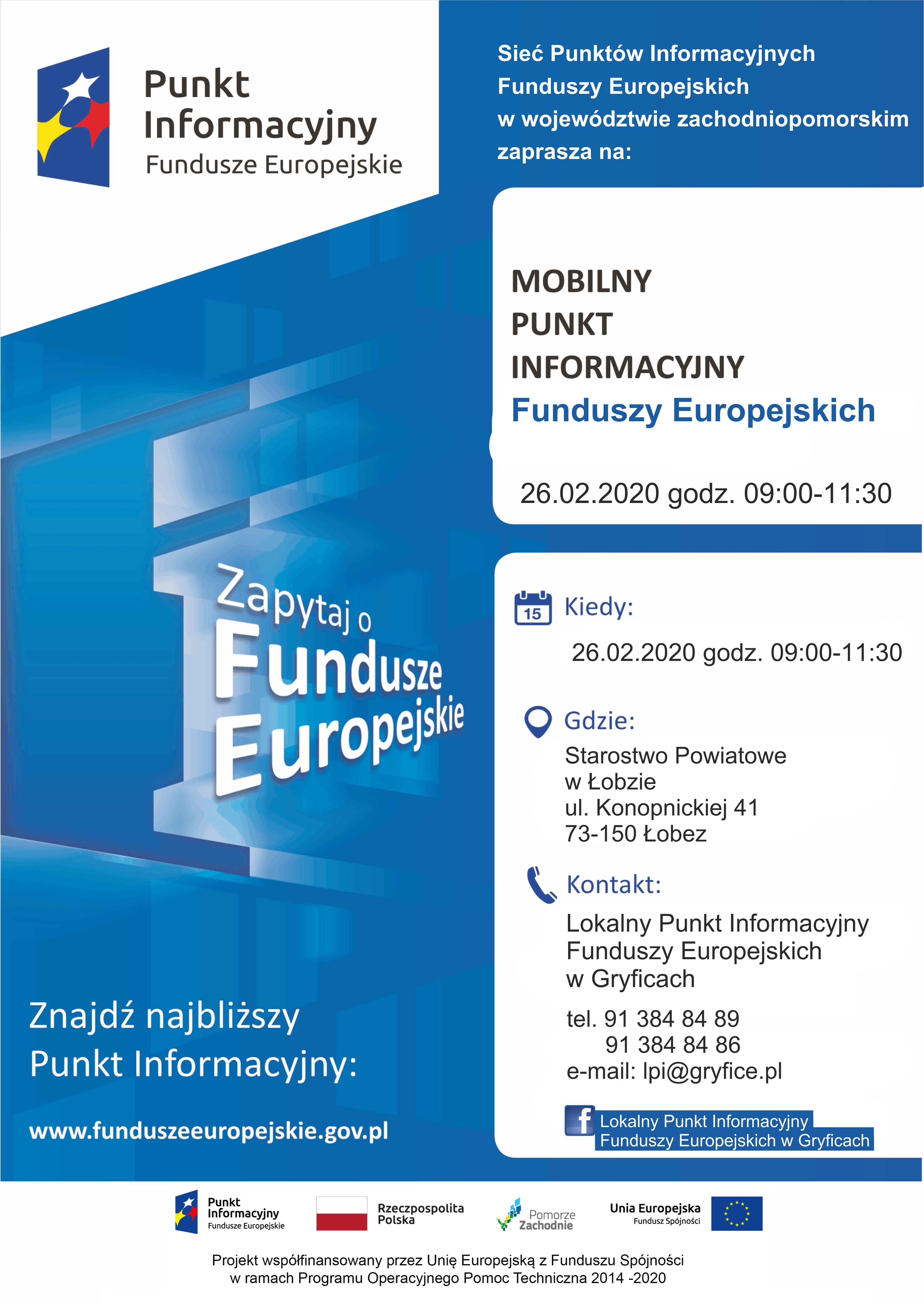 Sięgnij po Fundusze Europejskie 26.02.2020