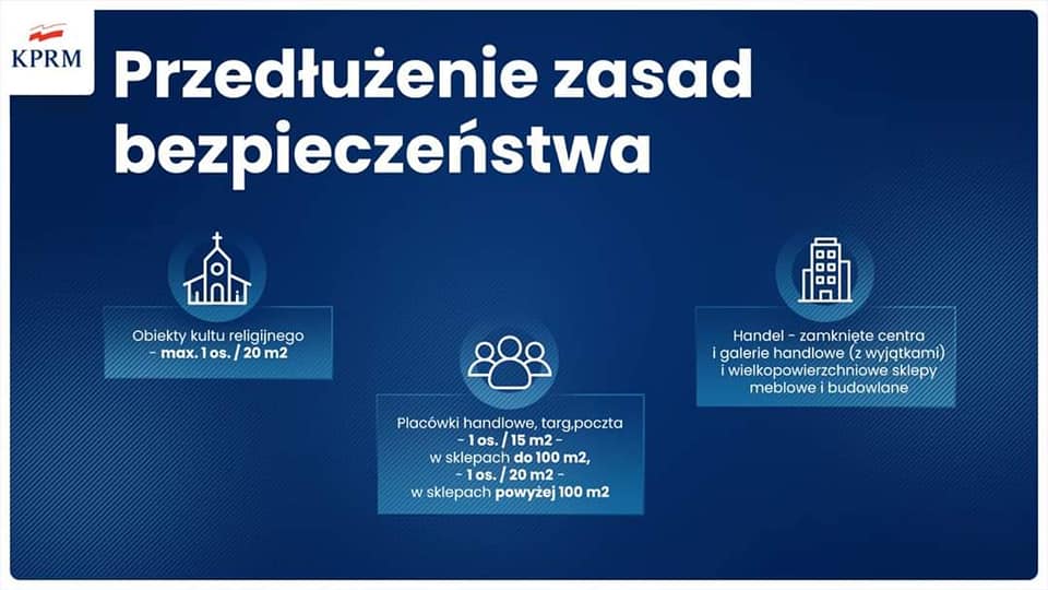 plakat dotyczący obostrzeń od 26.04