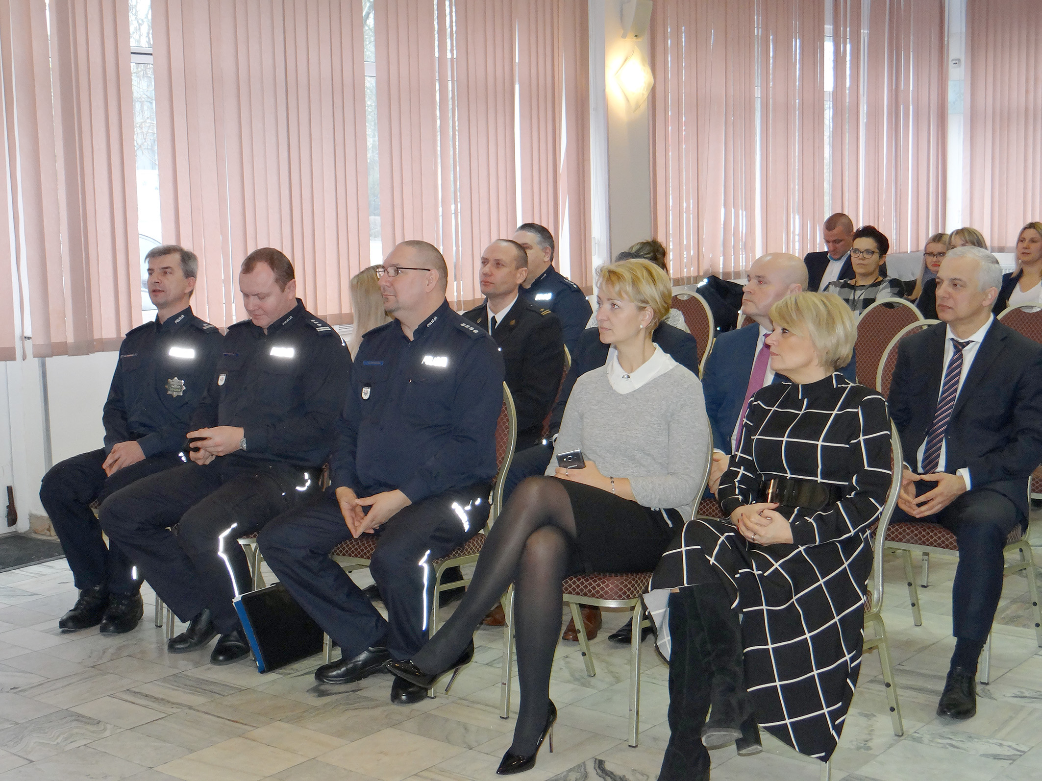 Roczna odprawa funkcjonariuszy Komendy Powiatowej Policji w Łobzie 30.01.2019