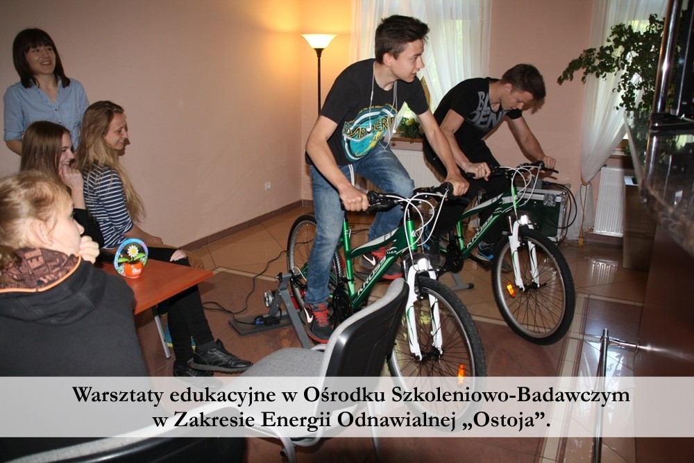 Warsztaty edukacyjne w Ośrodku Szkoleniowo-Badawczym w Zakresie Energii Odnawialnej „Ostoja”.
