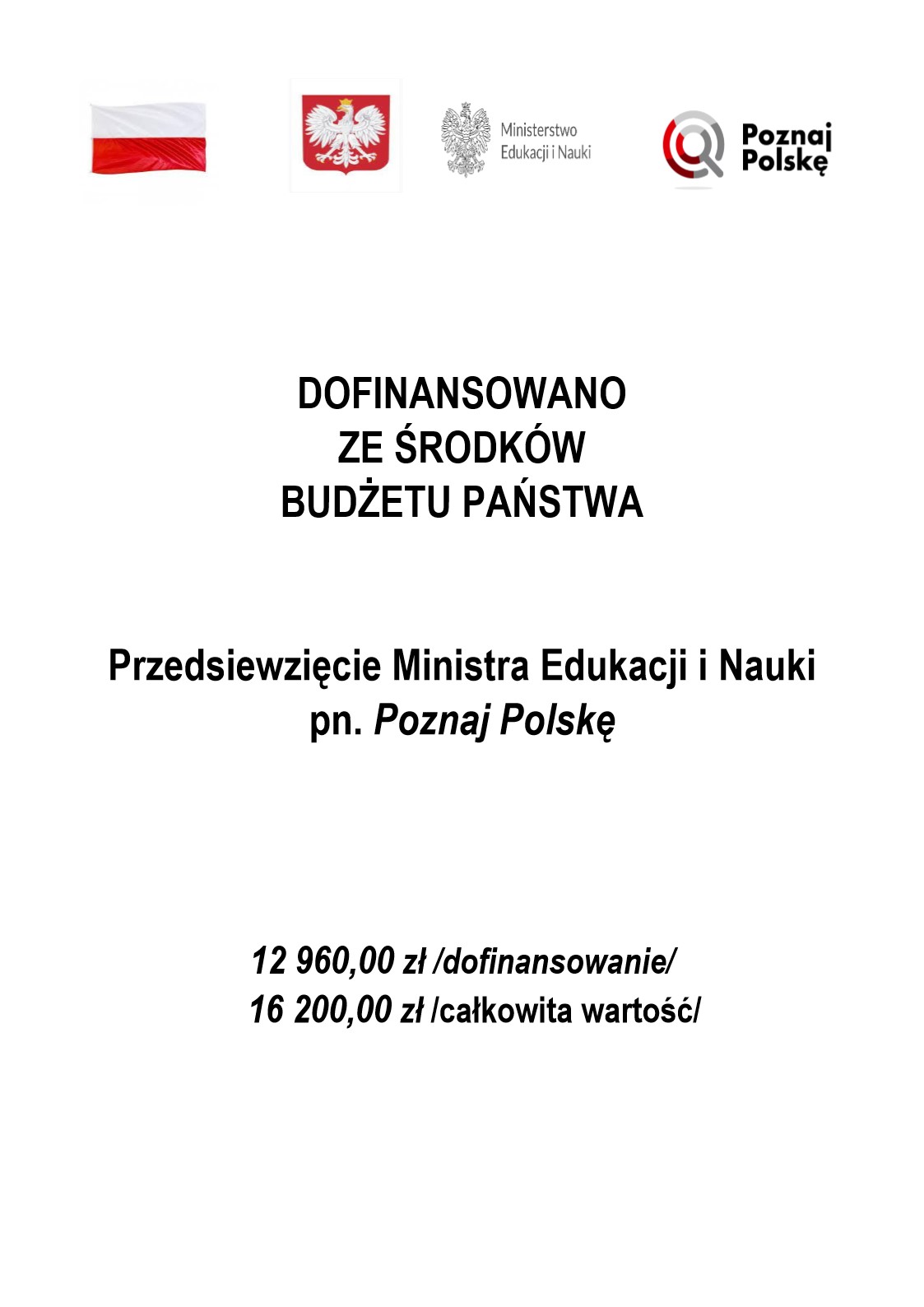plakat pn,,poznaj polskę''