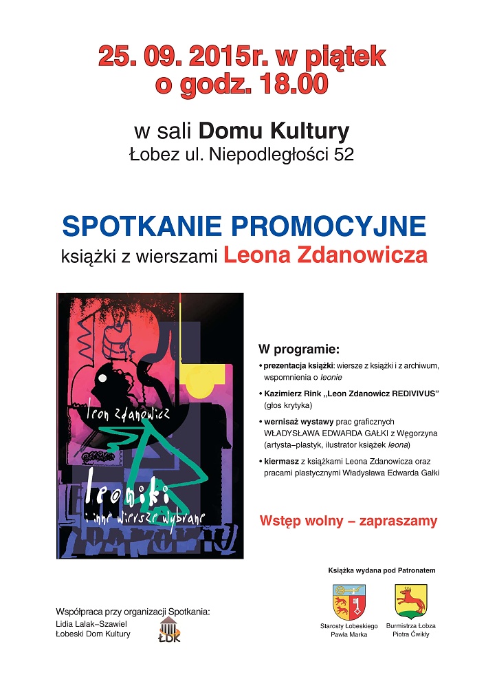 Zaproszenie na spotkanie - Leoniki -25.09.2015 