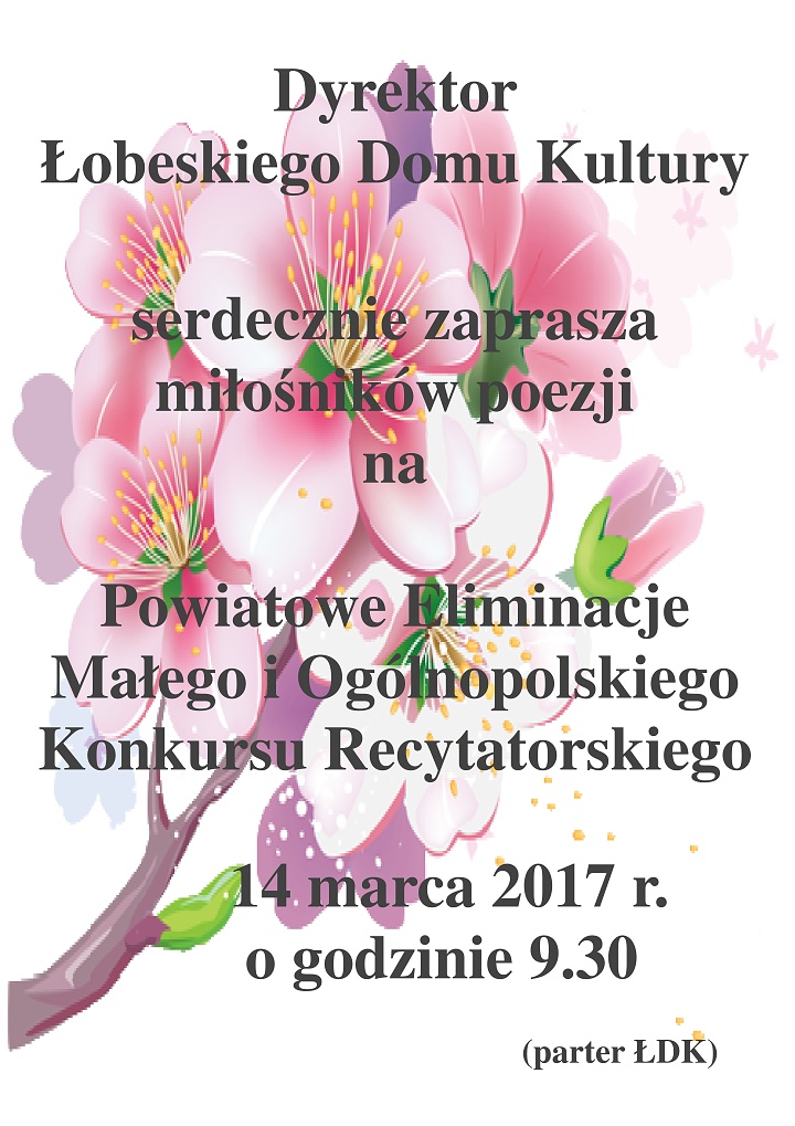 Eliminacje Konkursu Recytatorskiego