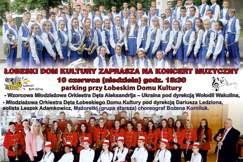 Plakat koncert muzyczny 10.06.2018 r.