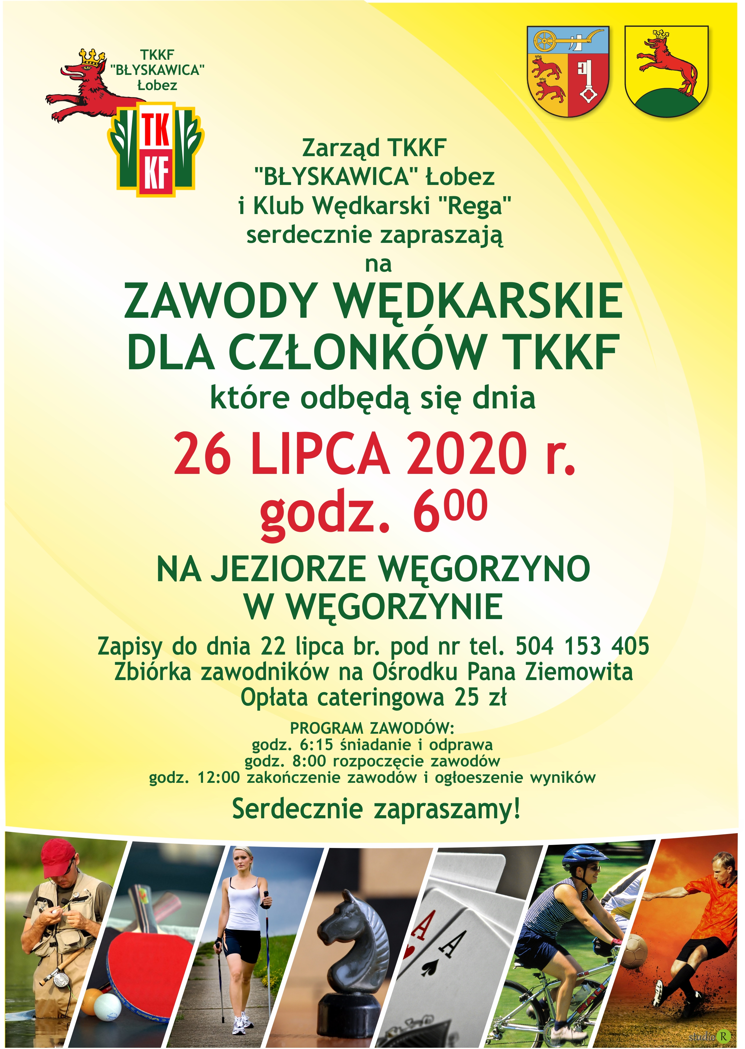 Zawody wędkarskie dla członków TKKF 26.07.2020
