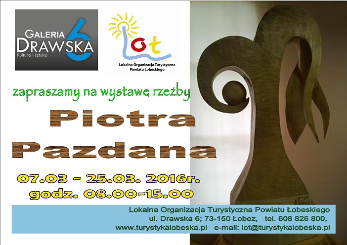 Plakat wystawa Piotra Pazdana