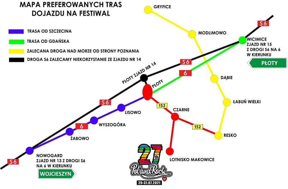 poland rock festiwal trasa