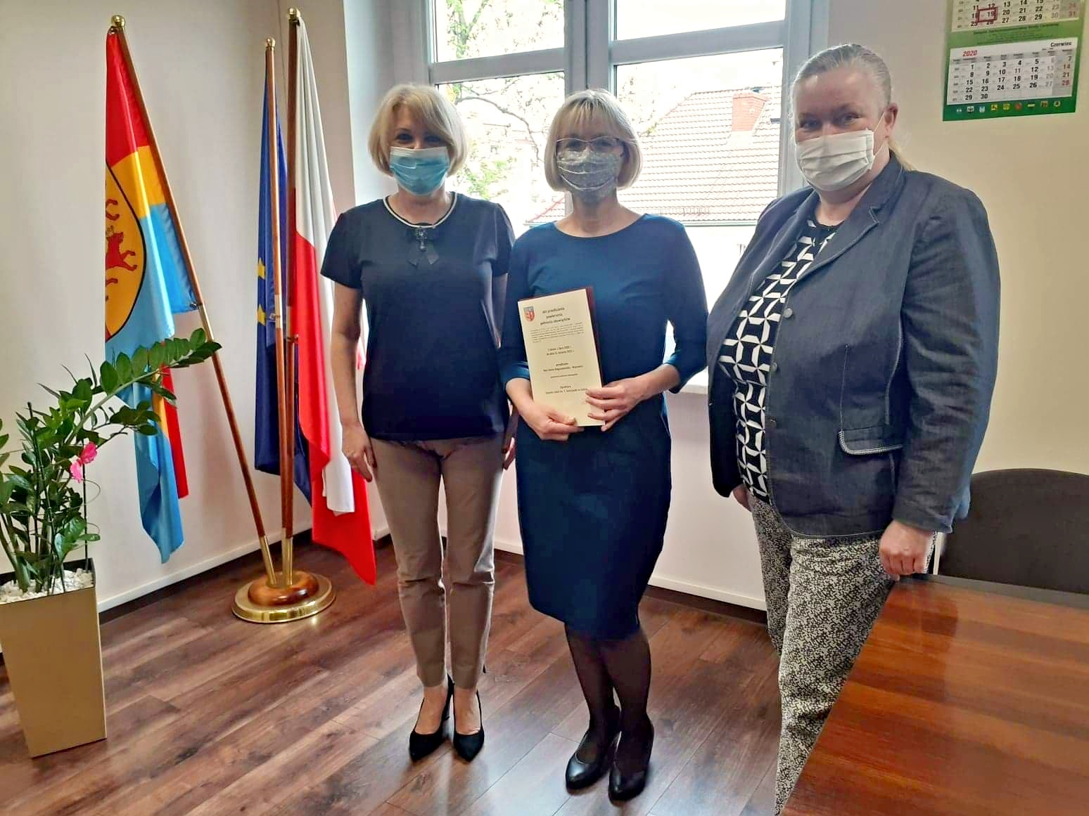 Pani Anna Boguszewska-Wąsowicz Dyrektorem Zespołu Szkół im. T. Kościuszki w Łobzie 19.05.2020