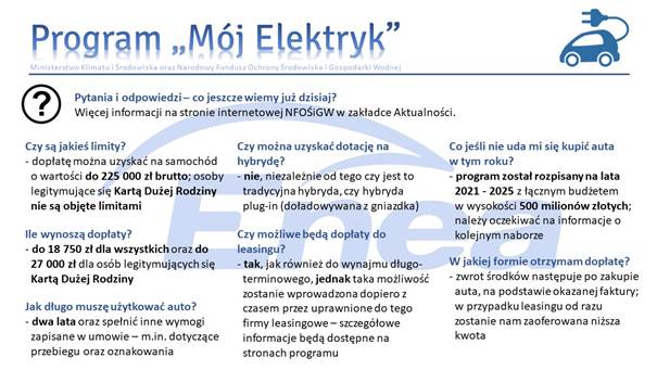 Program Mój Elektryk
