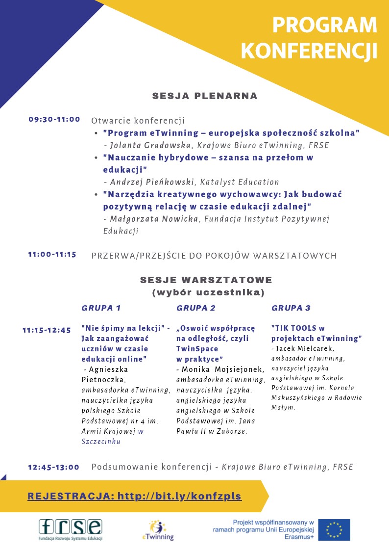 plakat dotyczący bezpłatnej konferencji